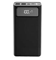 Портативна батарея Power Bank XO-PR124 40000 mAh внешний акумулятор, универсальная батарея Black