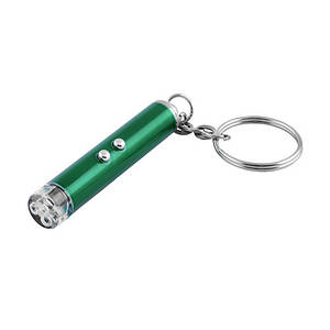 Ліхтар брелок 9618-2 LED, лазерна указка, 3xAG3