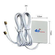 Антенна 4G 3G LTE виносна подвійна MIMO 2x 7dBi SMA 700-2700 МГц, підсилення сигналу для USB модемів, роутерів, фото 4