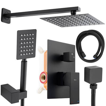 Душова система YOKA DUAL BLACK + BOX прихованого монтажу *, фото 1