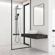 Душовий гарнітур YOKA FLOVA 25 BLACK з термостатом *, фото 3