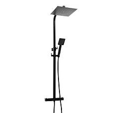 Душовий гарнітур YOKA CUBE 25 BLACK з термостатом *, фото 4