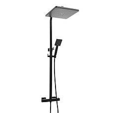 Душовий гарнітур YOKA CUBE 30 BLACK з термостатом *, фото 4