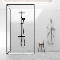 Душовий гарнітур YOKA BERGEN 25 BLACK з термостатом *, фото 3