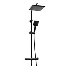 Душовий гарнітур YOKA BODO 23 BLACK з термостатом *, фото 4