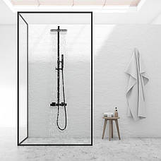 Душовий гарнітур YOKA GIRA 25 BLACK з термостатом *, фото 3