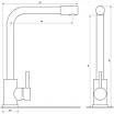 Змішувач для кухні Globus Lux ALPEN SUS-403-BB, фото 5
