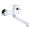 Змішувач для кухні зі стіни Globus Lux Laguna GLA-0104-7-WHITE, фото 3