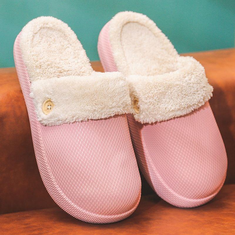 Тапочки-крокси PINK рожеві з зйомкою теплою стелькою шлепанці жіночі зима