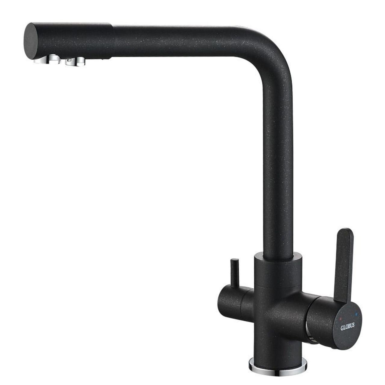 Змішувач для кухні під осмос Globus Lux LAZER GLLR-0444-1-ONIX, фото 1