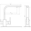 Змішувач для кухні під осмос Globus Lux LAZER GLLR-0111, фото 4