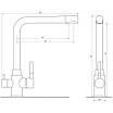 Змішувач для кухні під осмос Globus Lux ALPEN SUS-0888-1, фото 4