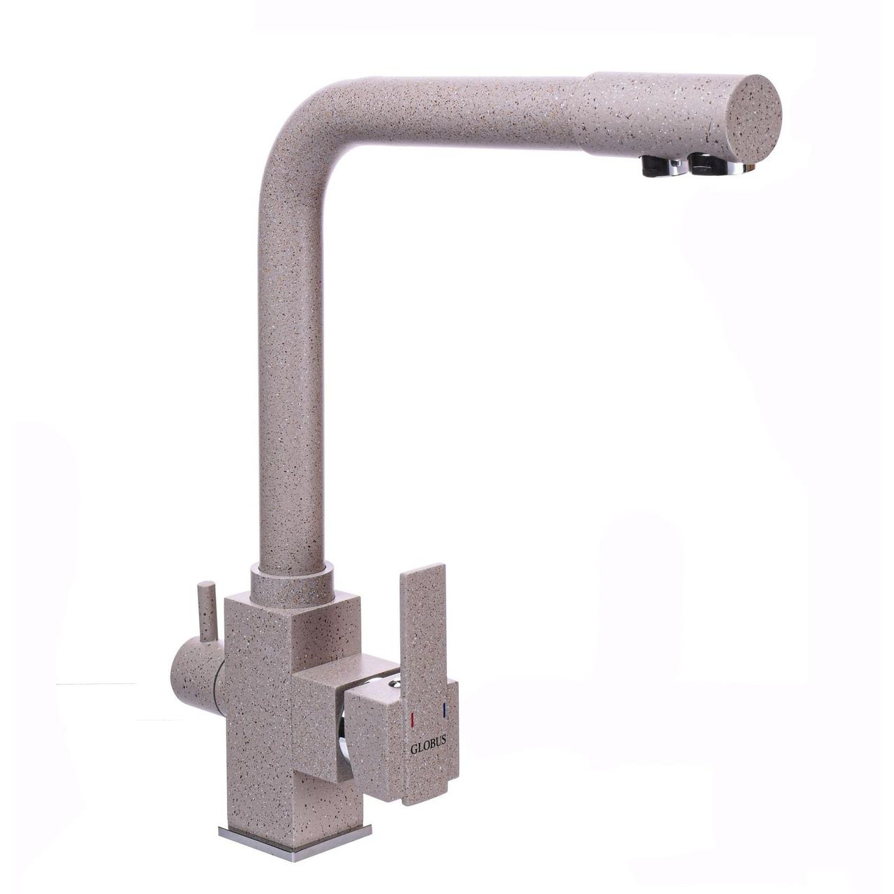 Змішувач для кухні під осмос Globus Lux LAZER GLLR-0100-5-TERRA, фото 1