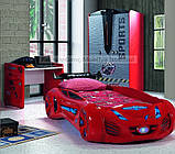 Ліжко машинка Tesla Star червона Туреччина, фото 4