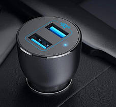 Автомобільний зарядний пристрій в прикурювач ANKER PowerDrive 2xUSB 36W Чорний (A2729H11/A2729G11), фото 5