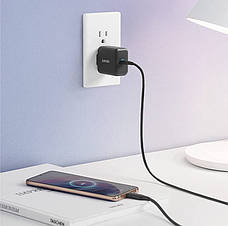 Зарядний пристрій (зарядка) для телефону ANKER PowerPort 25W Type-C Чорний (A2058G11), фото 6