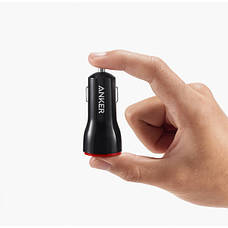 Автомобільний зарядний пристрій в прикурювач ANKER PowerDrive USB 24W Чорний (A2310G11), фото 6