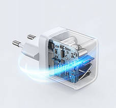 Зарядний пристрій (зарядка) для телефону ANKER PowerPort 20W Type-C Білий (A2631G21), фото 3