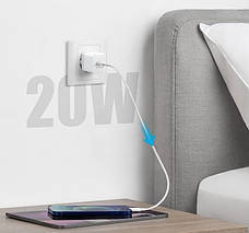 Зарядний пристрій (зарядка) для телефону ANKER PowerPort 20W Type-C Білий (A2631G21), фото 5