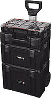 Ящики складені для інструментів YATO, 4 шт. 770х 450х 380 мм, на колесах, до модуля 35B23B41G28W S12