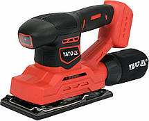 Шліфмашина вібраційна акумуляторна YATO : 18В, 90х187 мм(БЕЗ АКУМУЛЯТОРА), фото 5
