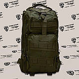Тактичний штурмовий рюкзак 35л армійський зелений, фото 2