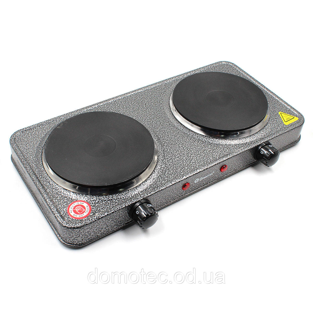 Електроплита Domotec MS-5822 (дискова на 2 конфорки/2Д)