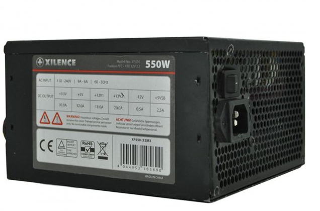 Блок Живлення XILENCE на 550 W ATX 24+8 +6 Pin ДЛЯ ВІДЕО з НІМЕЧЧИНИ з ГАРАНТІЄЮ 500W, фото 1