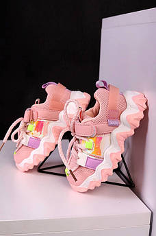 Кросівки дитячі дівчинка рожеві 143522M