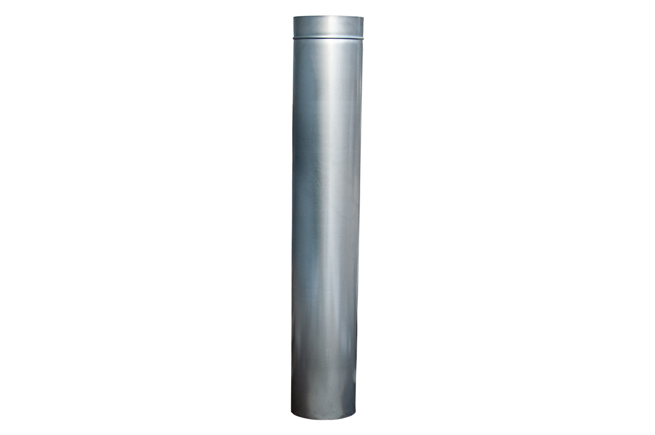Труба Д200 из оцинкованной стали на дымоход (L-1250 мм) - фото 2 - id-p1677352960