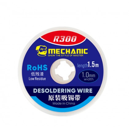 Обплетення для зняття припою Mechanic R300 1515, довжина: 1.5 m, ширина: 1.0 mm