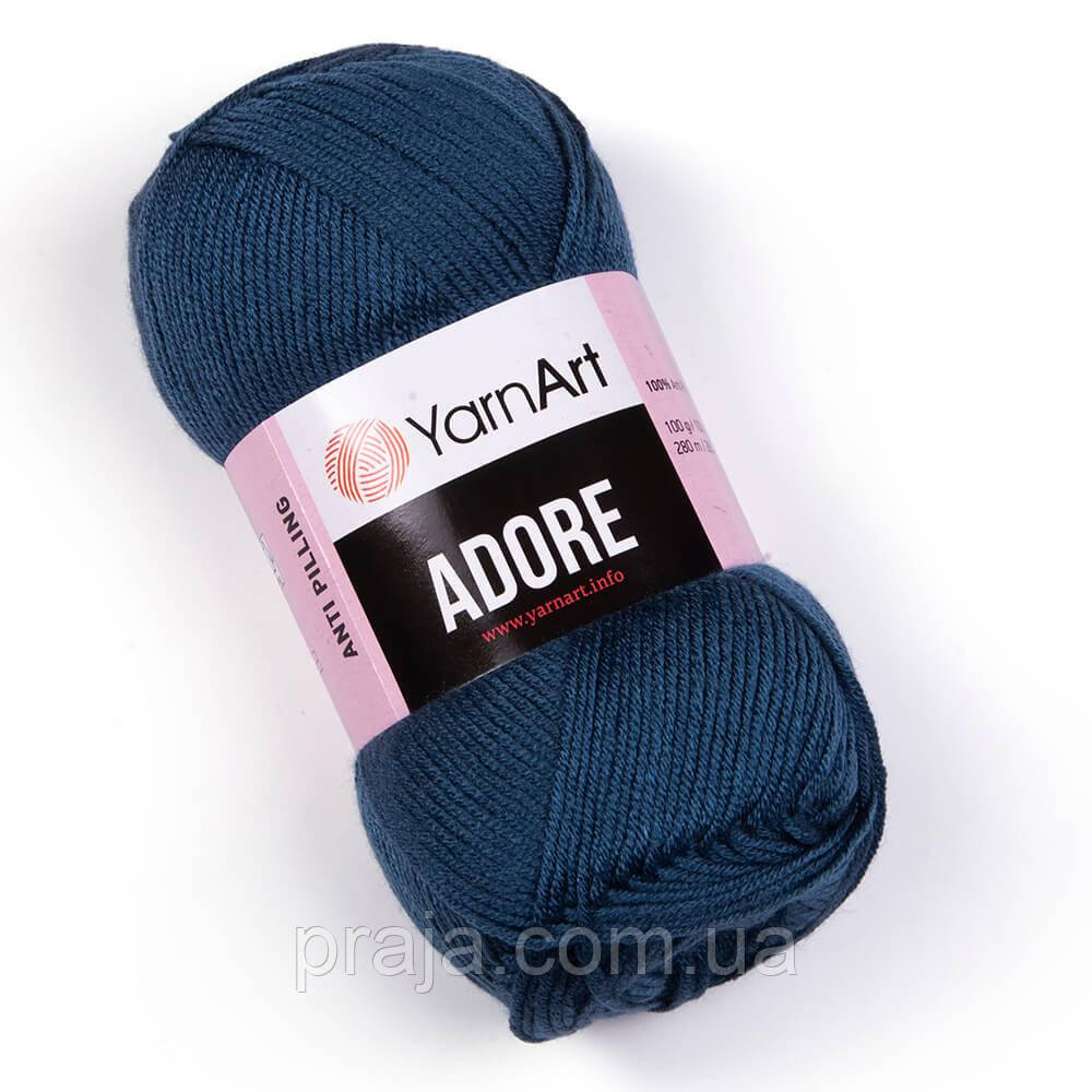 Пряжа YarnArt Adore(Адора) - 348 петрольний