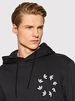 Толстовка мужская с капюшоном "Adidas", худи с карманом кенгуру адидас