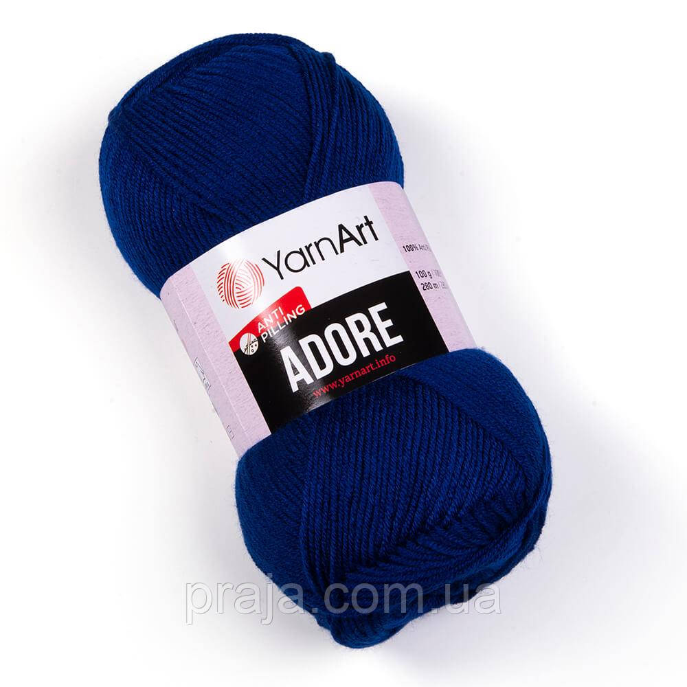 Пряжа YarnArt Adore(Адора) - 350 чорниця