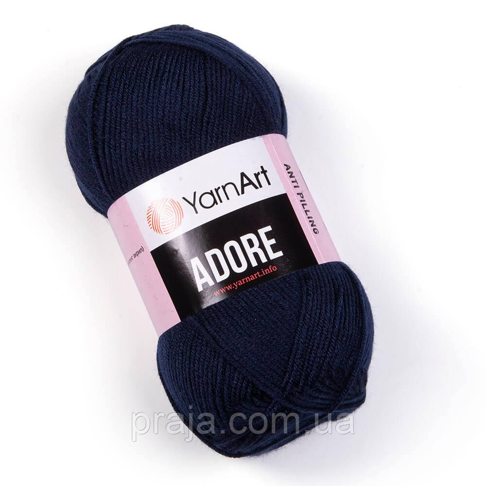 Пряжа YarnArt Adore(Адора) - 351 темно синій