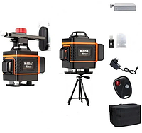 NEW 2025! 4D Лазерний рівень Hilda 4D з Bluetooth 16 ліній для стяжки підлоги, плитки ПУЛЬТ кронштейн