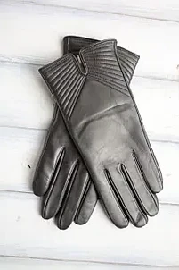 Жіночі шкіряні рукавички 854