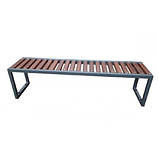 Садові меблі стіл і лавки Лофт з металу "Лондон" 200* 75*75, фото 2