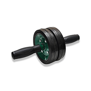 Колесо двойной для преса (ролик гімнастичний) на підшипнику посилений, фото 1