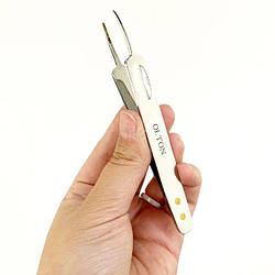 OLTON Пінцет осколковий тонкий (вигнутий)