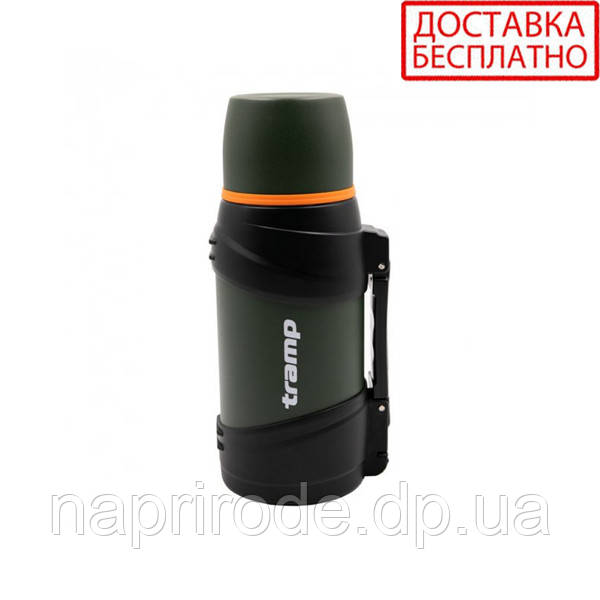 Термос Tramp Travel Line TRC-138-olive 1,3 л оливковий, фото 1