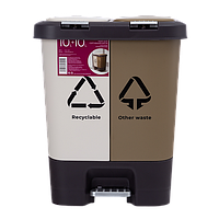 Відро для сортування сміття з кришкою та педаллю