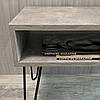 Журнальний стіл / Кавовий столик / Приліжковий столик, Н-550, 400х600, Бетон ЛОФТ, фото 5