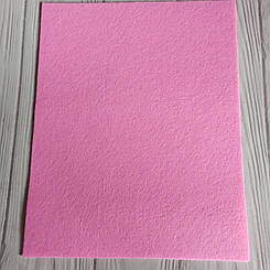 Фетр листовий 1 мм рожевий 20х25 см