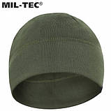 Шапка Mil-Tec Army Beanie Soft тактична фліс олива, фото 3