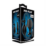Анальна пробка Mr.Play Inflatable Butt Plug Black, фото 3