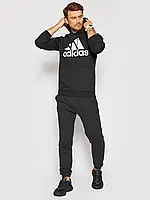 Толстовка чоловіча з капюшоном "Adidas", худі з кишенею кенгуру адідас