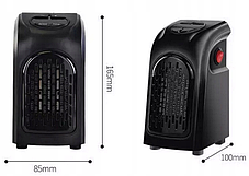 Електрообігрівач Handy 11533 чорний 100 х 180 мм, фото 3
