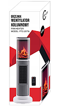 Електричний обігрівач Carruzzo Column heater з каміном 2000 Вт, фото 2