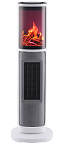 Електричний обігрівач Carruzzo Column heater з каміном 2000 Вт, фото 3